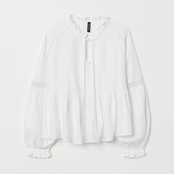 Blouse With Lace from H&M