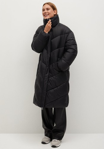 Oversize Quilted Coat from Mango