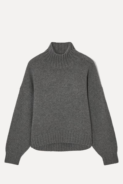 Chunky Pure Cashmere Turtleneck Jumper from COS