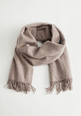 Fringed Wool Blanket Scarf from & Other Stories