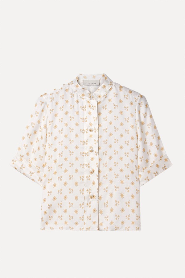 Josette Floral-Print Twill Shirt from LIBEROWE