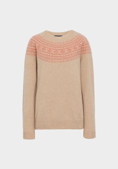 Lambswool Crew Neck Fairisle Jumper