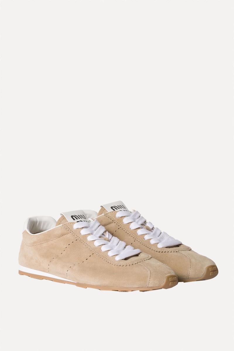 Plume Suede Sneakers from Miu Miu