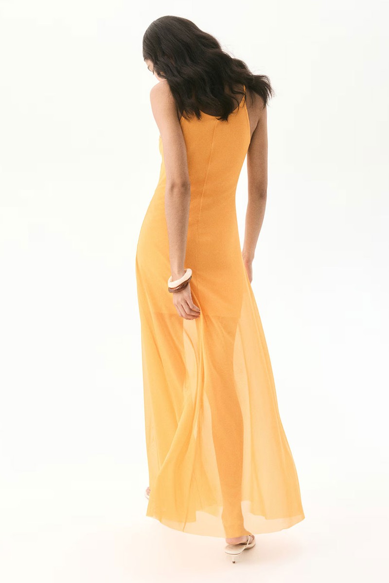 Strappy Mesh Dress