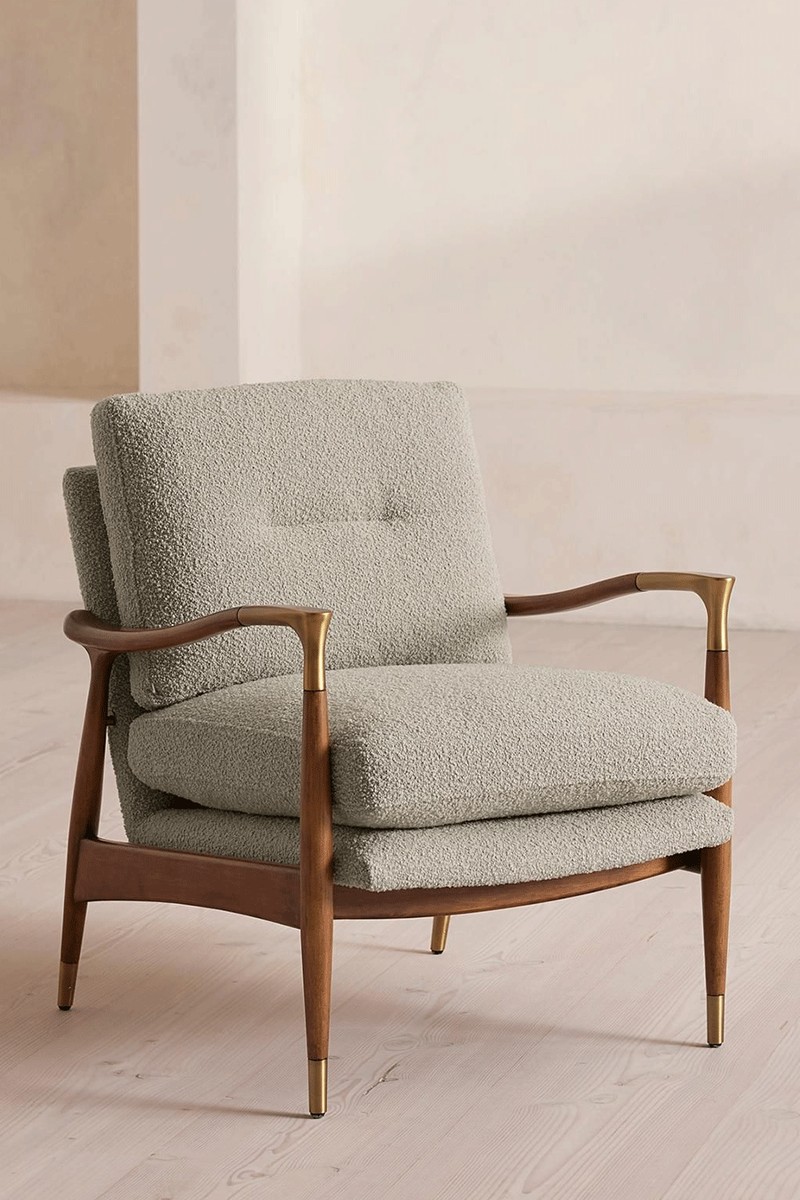 Theodore Oak Armchair from Soho Home