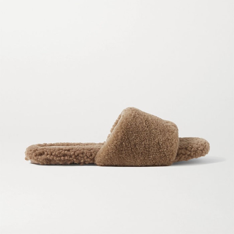 Shearling Slides from Porte & Paire