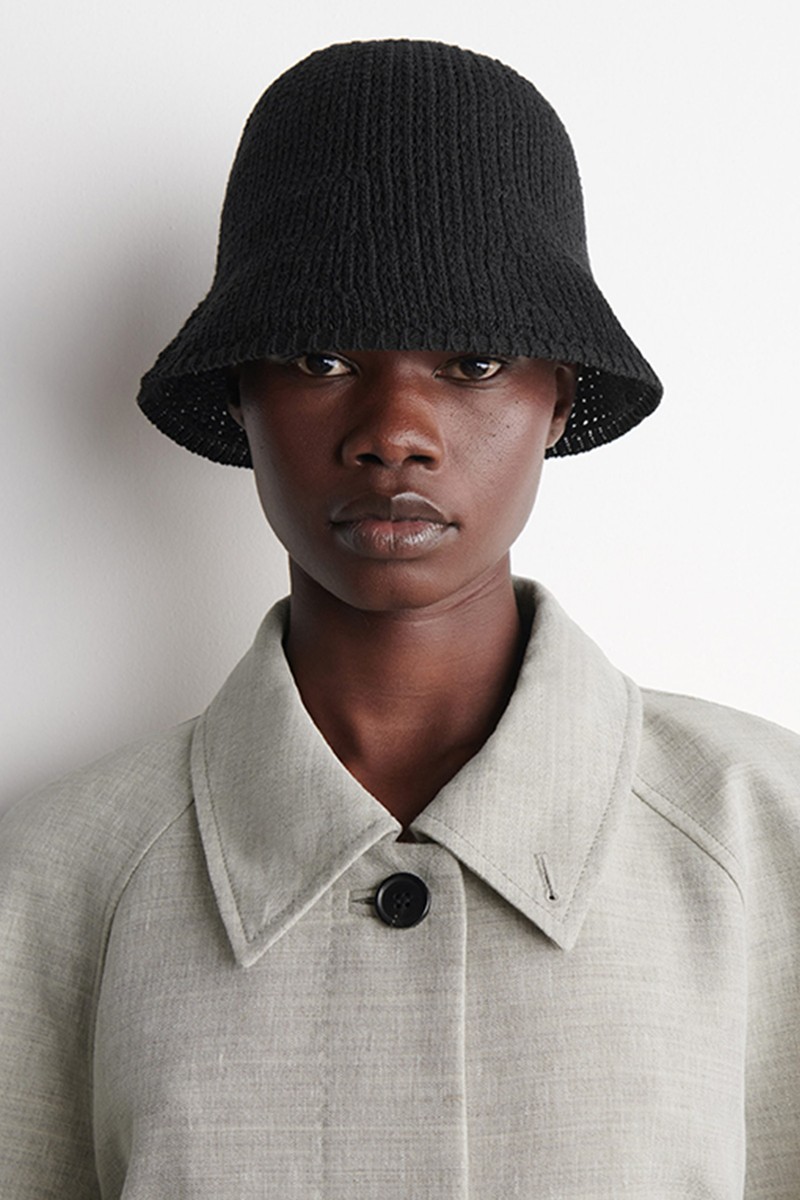 Open-Knit Bucket Hat