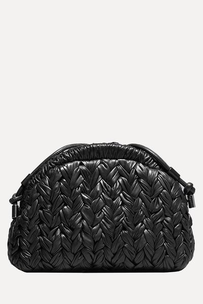 Braided Leather Clutch Bag from & Other Stories