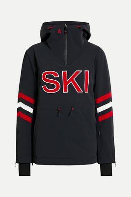 Printed Hooded Half-Zip Ski Jacket from Perfect Moment 