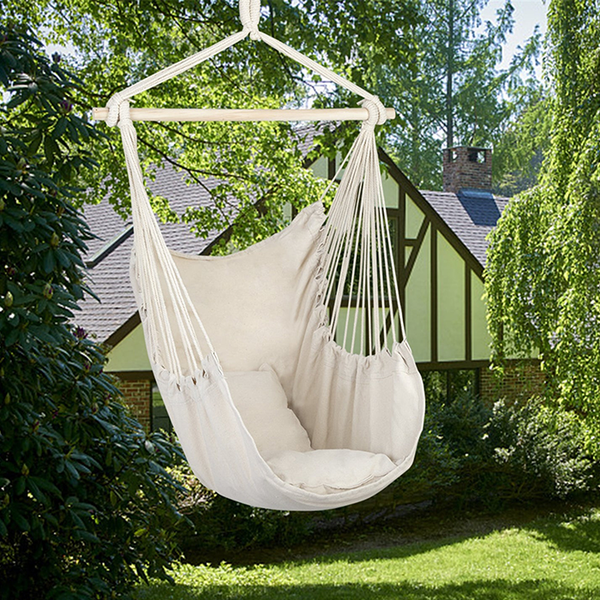 Cotton Canvas Hanging Rope Chair