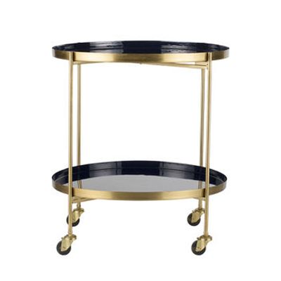 Deep Blue And Gold Nara Bar Cart from Ella James