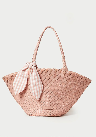 Kai Blush Woven Leather Tote from Loeffler Randall 