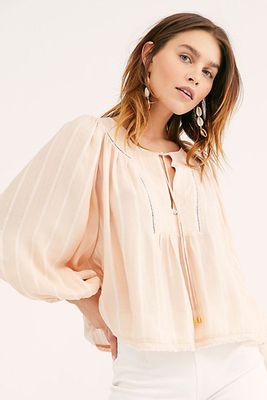 Wrapped In Rhythm Blouse from Free People