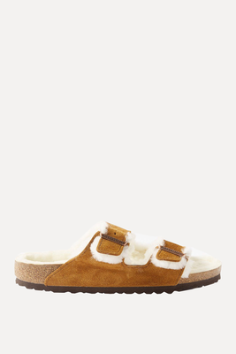 Arizona Shearling-Lined Suede Sandals  from Birkenstock
