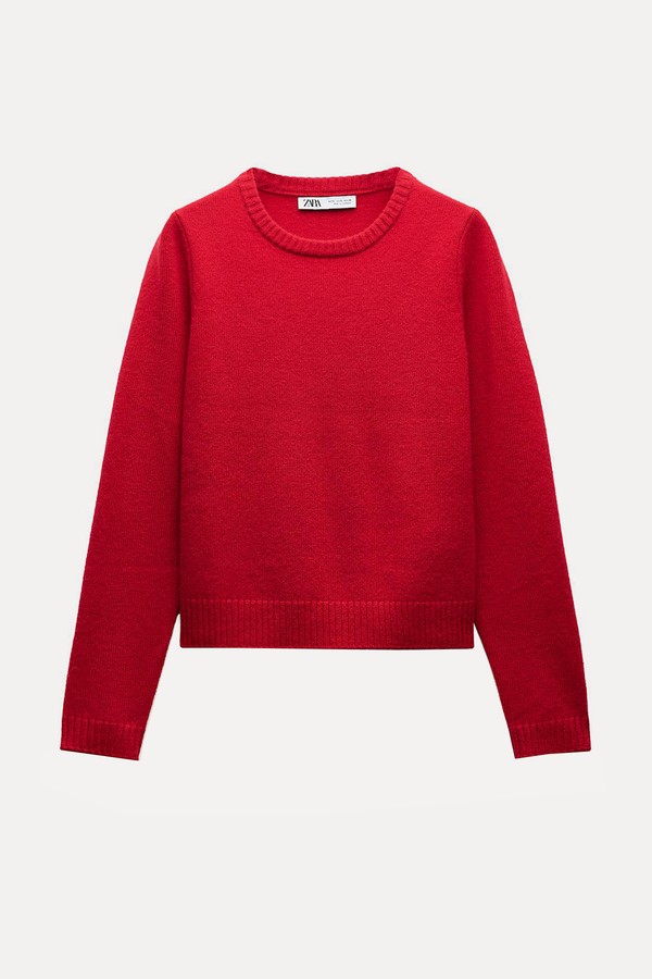 100% Wool Basic Sweater from Zara