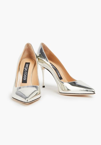 Mirrored-Leather Pumps from Sergio Rossi