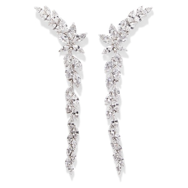 Silver-Tone Zirconia Earrings from Kenneth Jay Lane