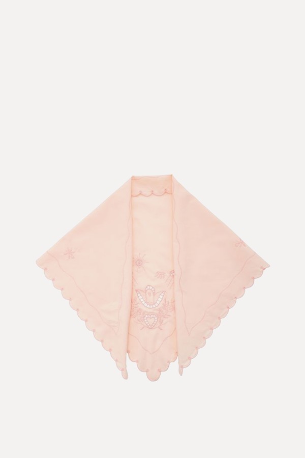 Embroidered Cotton Headscarf from Gunia