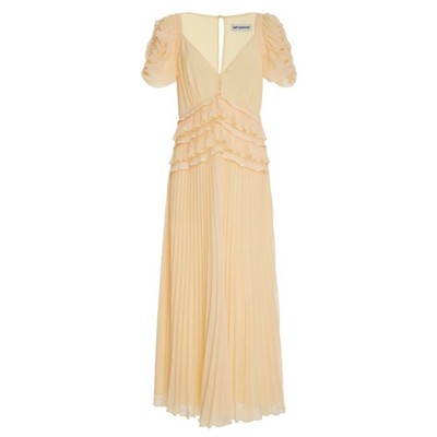 Pleated Chiffon Midi Dress from Self Portrait