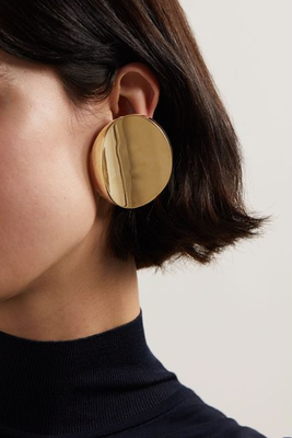 Gold-Tone Clip Earrings from Saint Laurent
