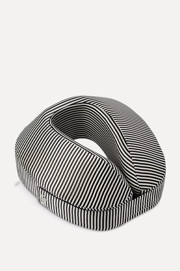 Jet Setter Striped Silk Travel Pillow from Slip 