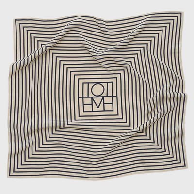 Signature Monogram Silk Scarf from Totême