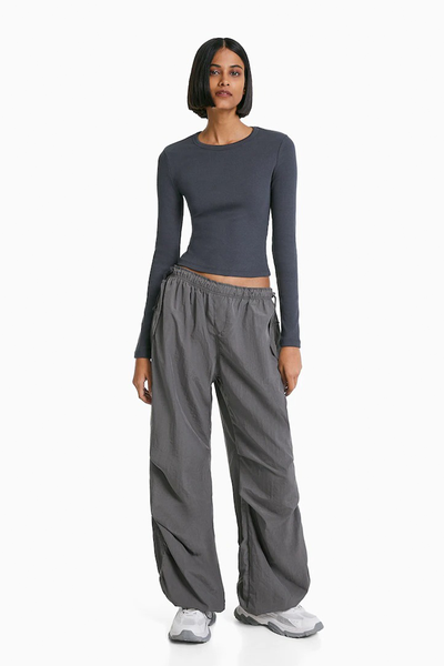 Nylon Parachute Trousers from Bershka