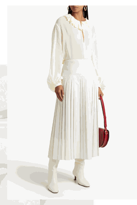 Fantine Cotton and Silk-Blend Georgette Blouse, £225 (was £750) | Khaite