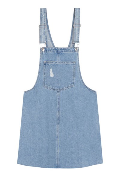 Denim Pinafore Dress from Pull & Bear