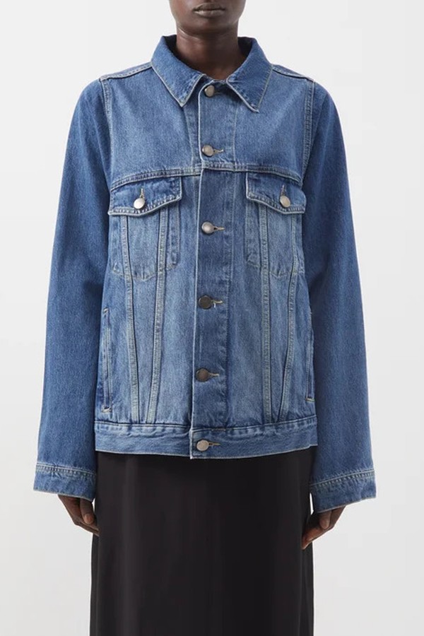 Organic Cotton-Blend Denim Jacket from Raey