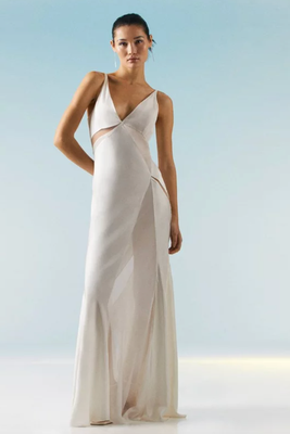 OOTO Sheer Panelled Woven Maxi Dress from Karen Millen