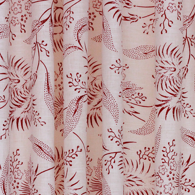 Edie Voile Cherry Fabric from Octavia Dickinson