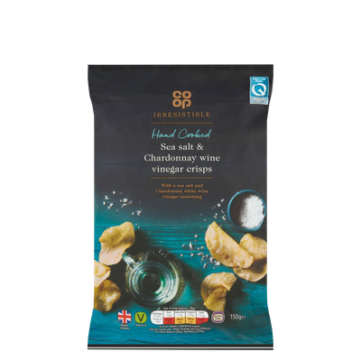 Hand Cooked Sea Salt & Chardonnay Wine Vinegar Crisps  from Co-op 