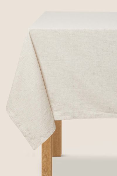 Cotton With Linen Tablecloth from Marks & Spencer