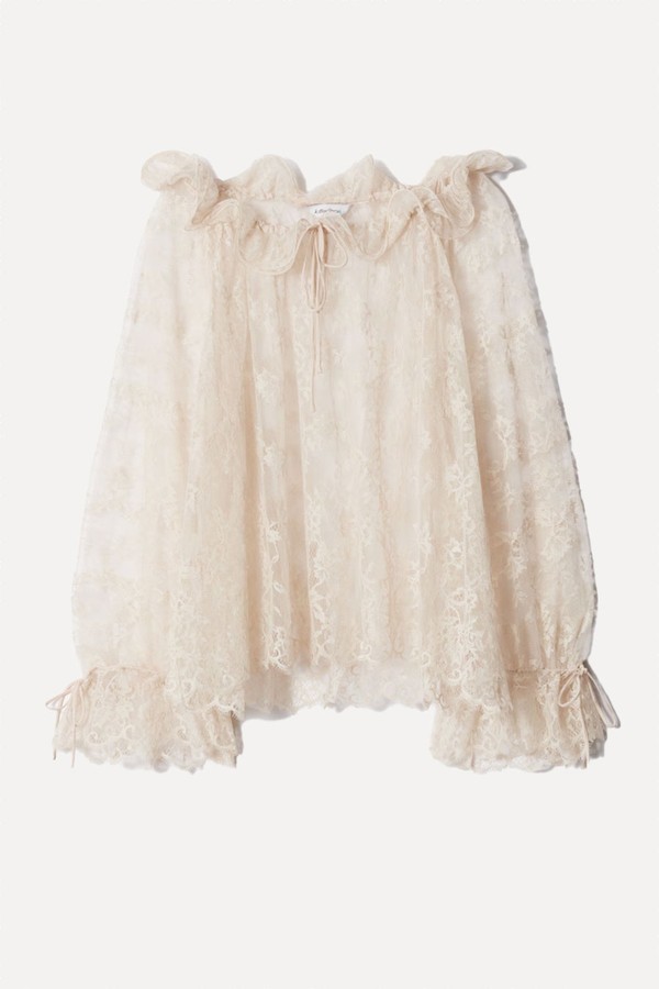 Ruffle Lace Blouse