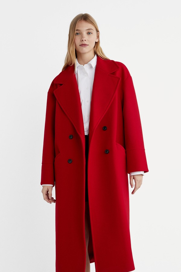 Oversize Soft-Touch Coat from Stradivarius