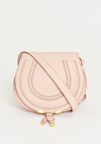 Dusty Pink Marcie Leather Preowned Crossbody Bag from Chloé