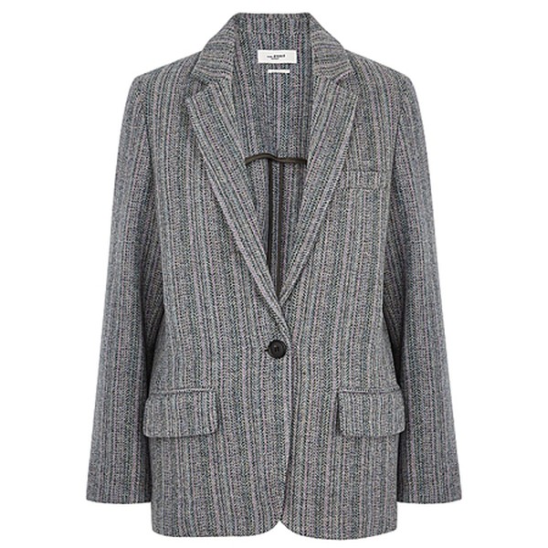 Charly Grey Striped Wool Blazer from Isabel Marant Etoile