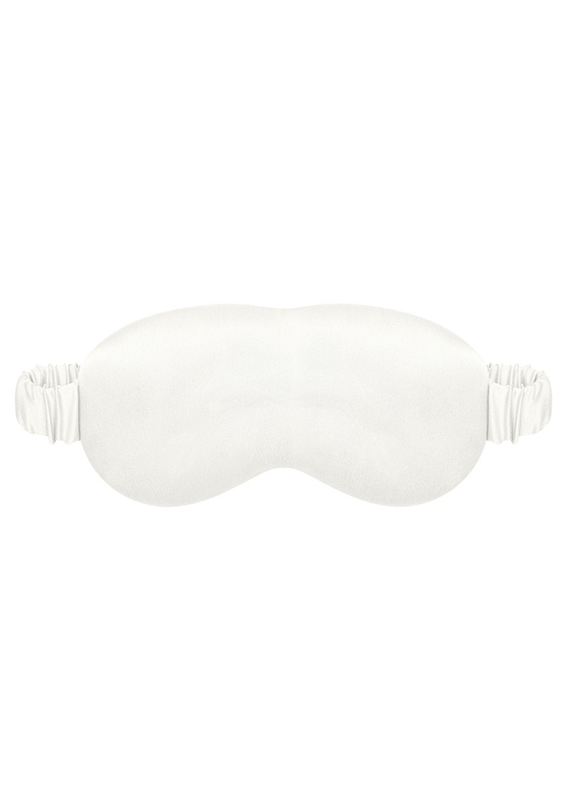 Ivory Silk Eye Mask from Asceno