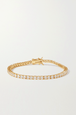 Serena Gold-Plated Cubic Zirconia Bracelet from Crystal Haze Jewelry