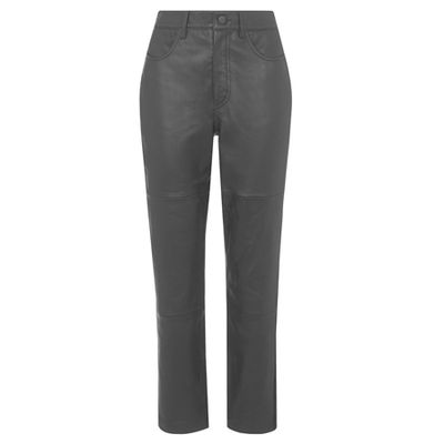 Ponte Panel Leather Trousers from Whistles