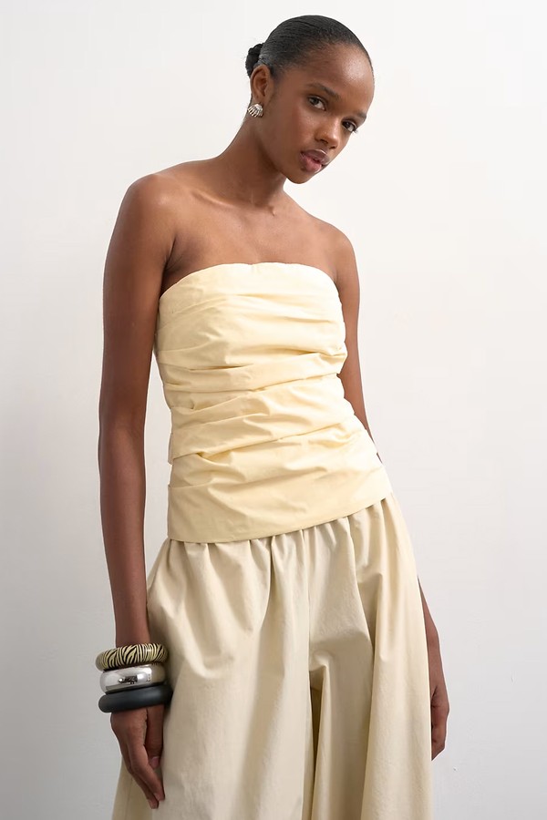 Gathered Bandeau Top