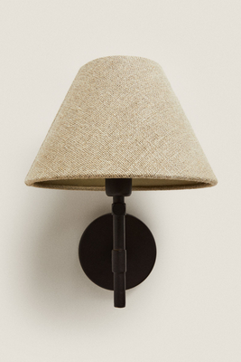 Wall Lamp With Linen Lampshade  from Zara Home
