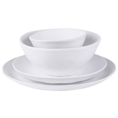 White Melamine Picnic Dinner Plate from The White Company