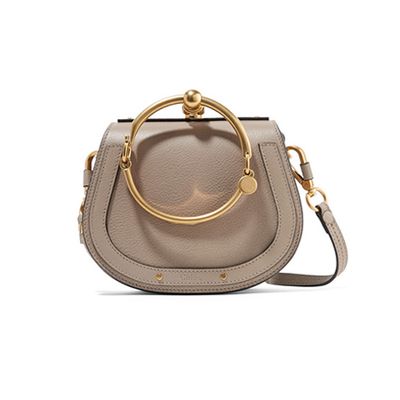 Nile Bracelet Small Textured-Leather And Suede Shoulder Bag from Chloé