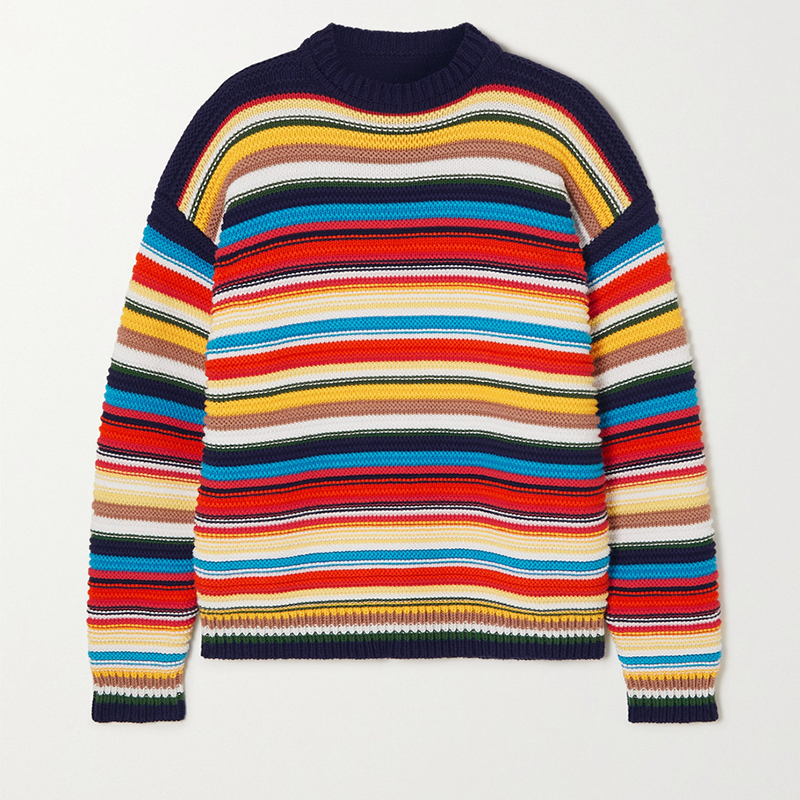 Striped Cotton Sweater, £295 | Victoria Beckham