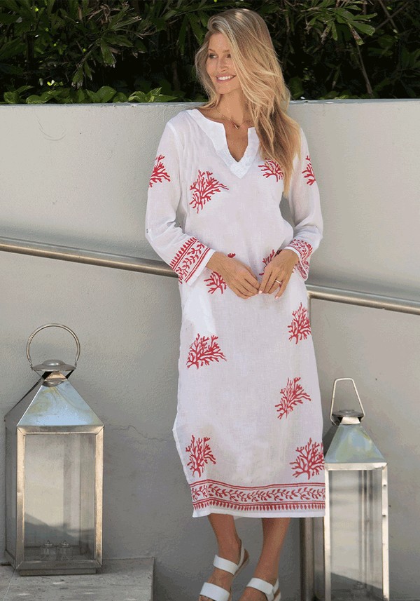 Guadalupe Cotton Maxi Tunic, £75 | Aspiga