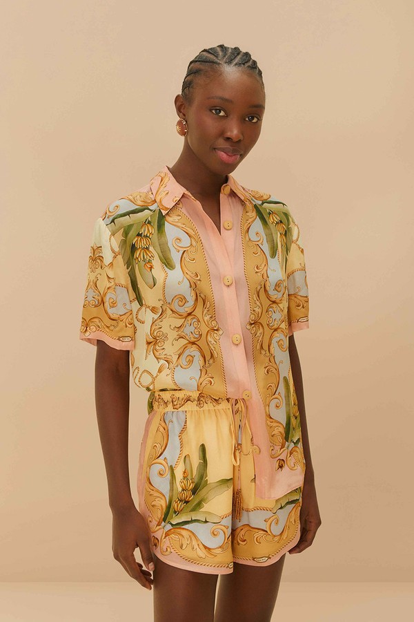 Banana Royalty Kalendoscope Shirt from FARM RIO