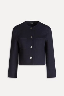 Brushed Wool & Cashmere-Blend Felt Jacket from Theory