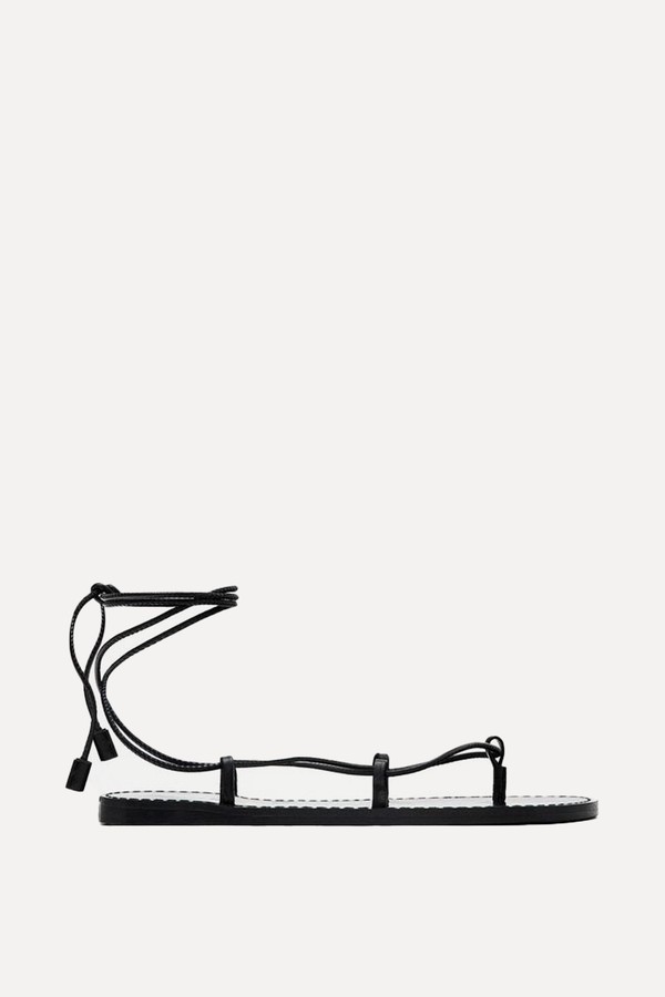 Flat Sandals With Interchangeable Straps from Massimo Dutti